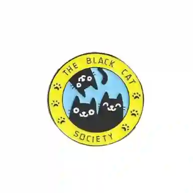 The Black Cat Society Pin Metálico