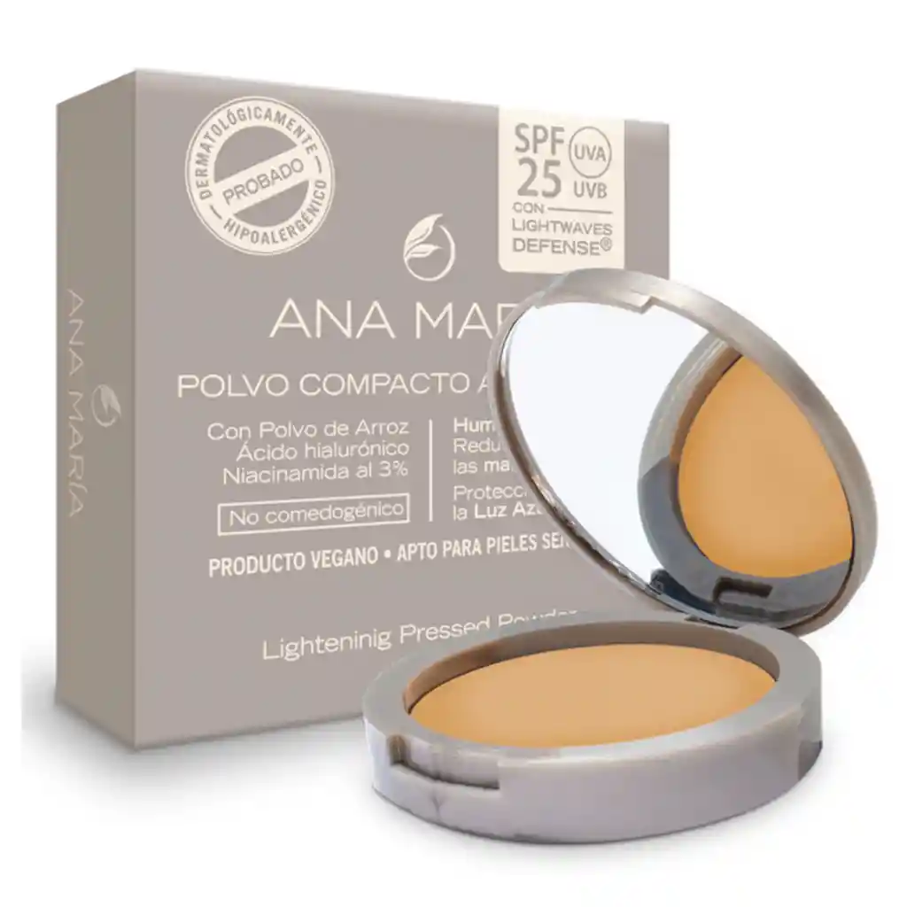 Ana Maria Polvo Compacto Aclarante Arena 15g
