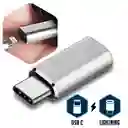 Adaptador Lightning Hembra A Tipo C Macho