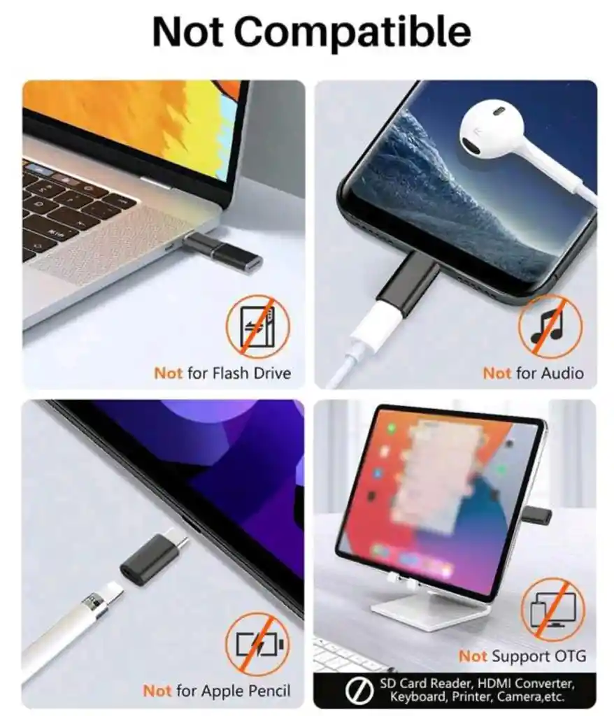 Adaptador Lightning Hembra A Tipo C Macho