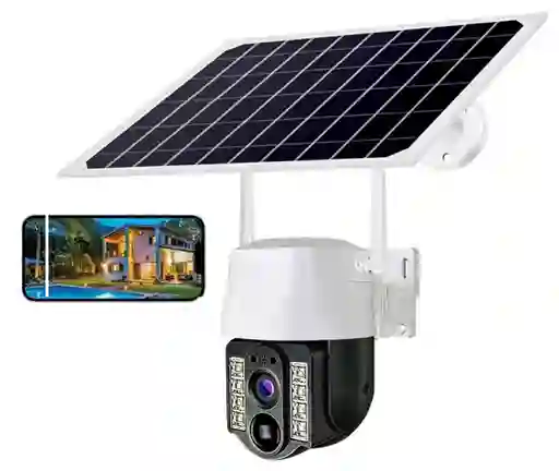 Camara Solar De Seguridad Vigilancia Exterior Hd 360º Ptz