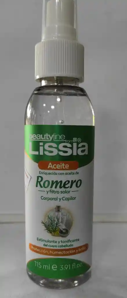 Aceite De Romero Lissia 115ml