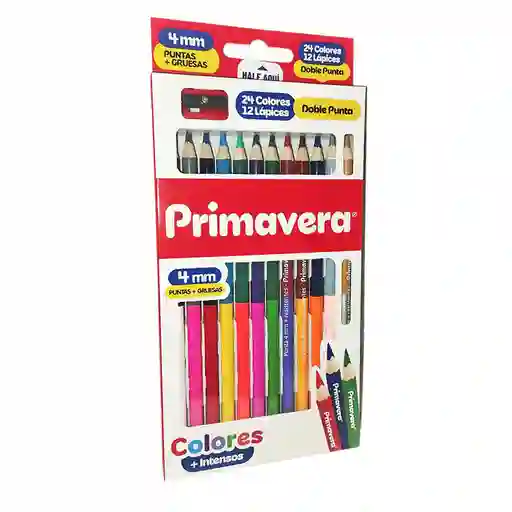 Color Bicolor Primavera Caja Roja X12 Und