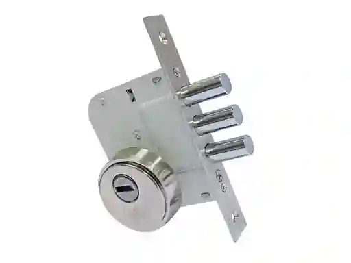 Cerradura De Incrustar 3 Bulones - Acero -escudo Antitaladro