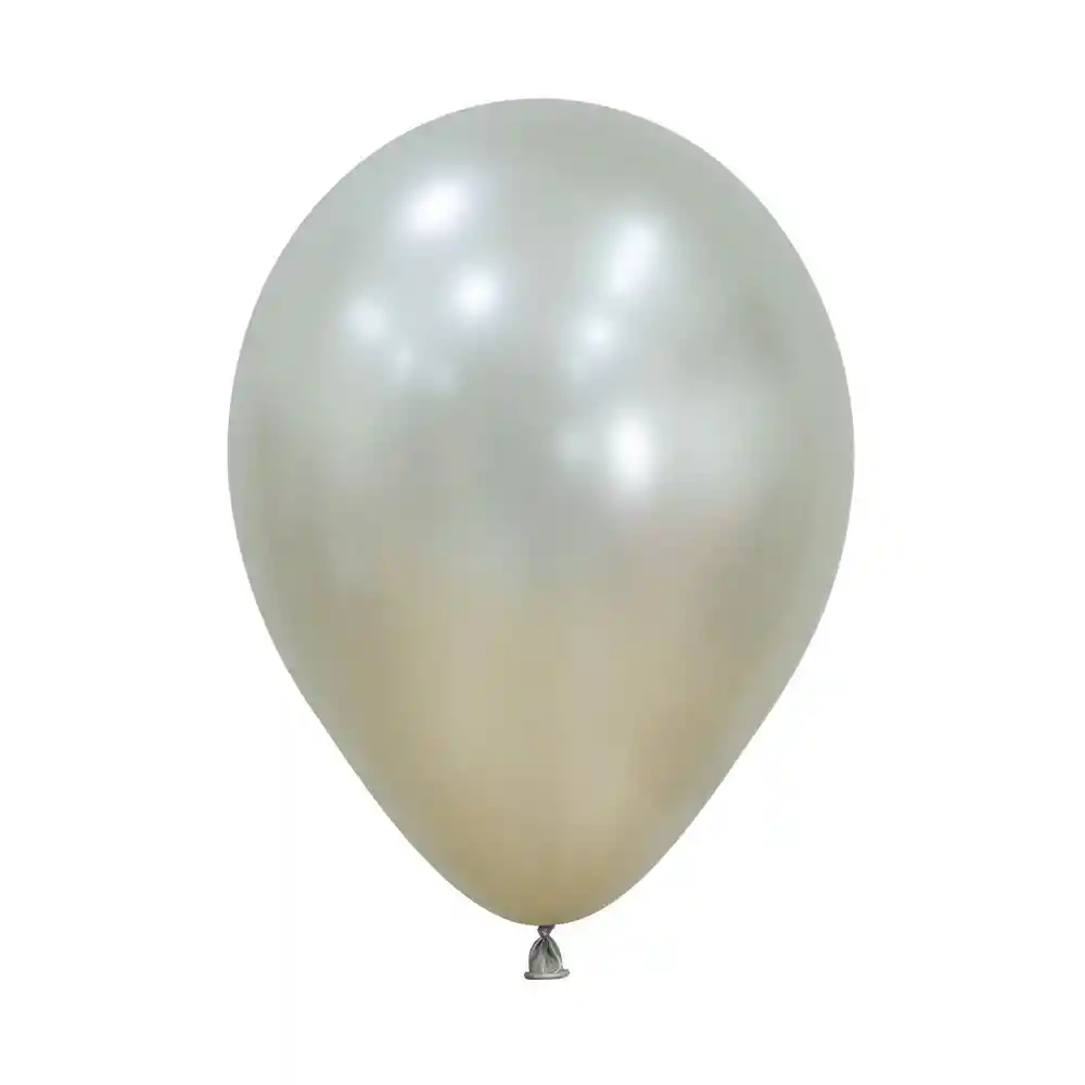 Bombas Globos R12 Silk Perla Crema Paquete X 5