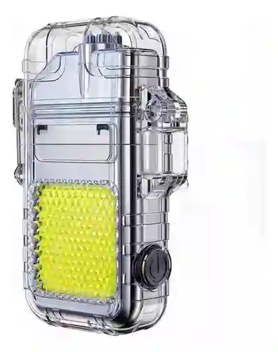 Linterna Llavero Recargable Encendedor De Plasma Sumergible Linterna Trasparente Luz Blanco