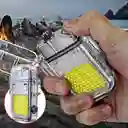 Linterna Llavero Recargable Encendedor De Plasma Sumergible Linterna Trasparente Luz Blanco