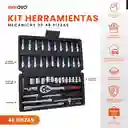 Juego De Copas Rache Puntas Extensor Estuche Herramienta Manual 46 Piezas Innovo