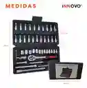 Juego De Copas Rache Puntas Extensor Estuche Herramienta Manual 46 Piezas Innovo