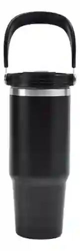 Termo Botella Térmico Manija Superior Acero Inoxidable Calor Frío 900 Ml Innovo Flask Negro