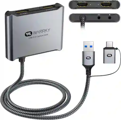 Capturador Video Y Audio Hdmi Usb Transmision En Vivo 60 Fps