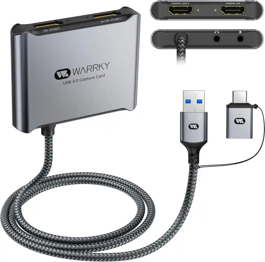 Capturador Video Y Audio Hdmi Usb Transmision En Vivo 60 Fps