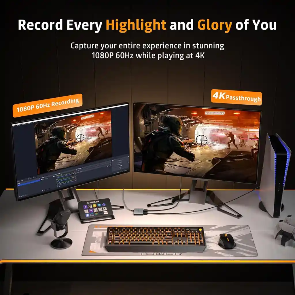 Capturador Video Y Audio Hdmi Usb Transmision En Vivo 60 Fps