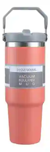 Termo Botella Manija Superior Acero Inoxidable Calor Frío 900 Ml Innovo Flask Rosa