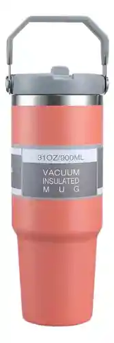Termo Botella Manija Superior Acero Inoxidable Calor Frío 900 Ml Innovo Flask Rosa