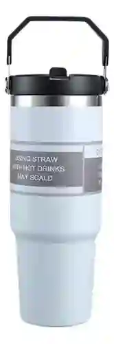 Termo Botella Manija Superior Acero Inoxidable Calor Frío 900 Ml Innovo Flask Blanco