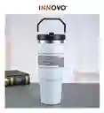 Termo Botella Manija Superior Acero Inoxidable Calor Frío 900 Ml Innovo Flask Blanco