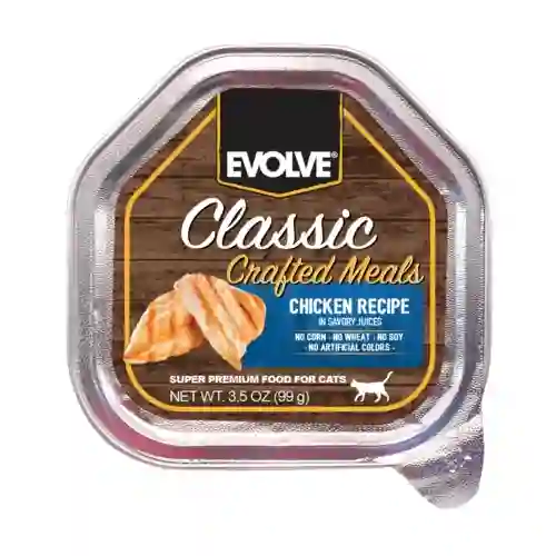 Bandeja Evolve Gato Classic Chicken 3.5oz