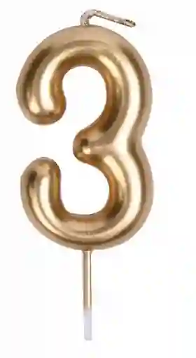 Vela Dorada #3 - 4,5 Cm