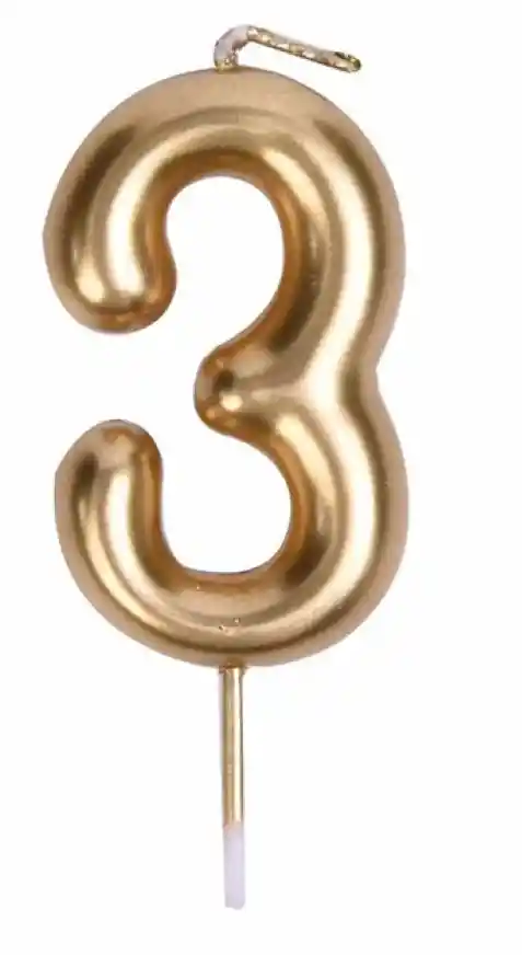 Vela Dorada #3 - 4,5 Cm