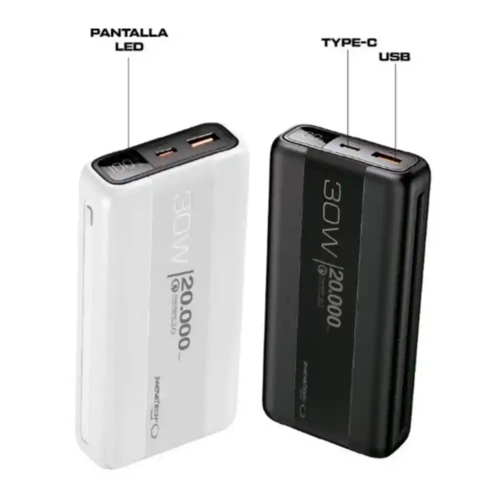 Power Bank 20000 Mah Innovatech Carga Carga Rapida 30w