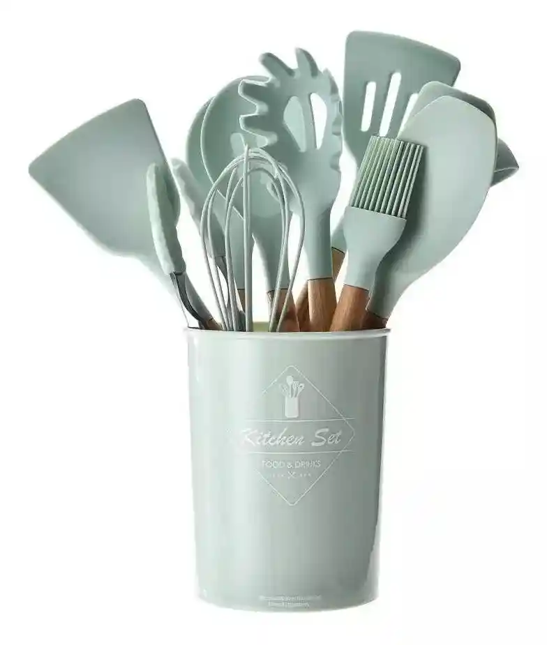 Set Utensilios Silicona 12 Piezas