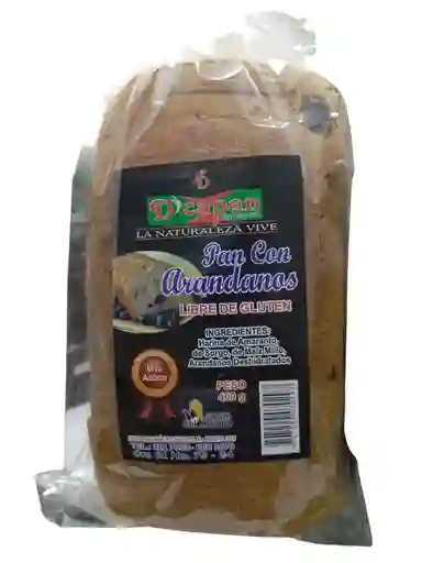 Pan Tajado Con Arandanos Libre De Gluten 0 Azucar, D'capan