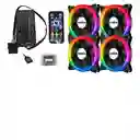 Kit 4 Ventiladores Power Group Rgb Y Argb + Controlador