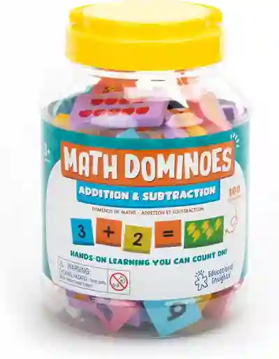 Juego Didáctico Dominó Matemático Sumas Y Restas Para Niños