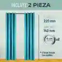Cortina 100% Blackout Engomada Termica X2 Casatua Tipo Lino