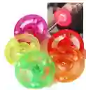 Juego X4 Zumba Zumba Niños Pita Circulo Juguete De Rueda Giratoria Luminosa Para Niños, Juguete Colorido, Volante De Inercia De Alambre, Línea De Tracción Flash, Silbato De Volante Led.
