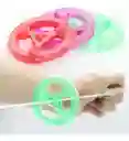Juego X4 Zumba Zumba Niños Pita Circulo Juguete De Rueda Giratoria Luminosa Para Niños, Juguete Colorido, Volante De Inercia De Alambre, Línea De Tracción Flash, Silbato De Volante Led.
