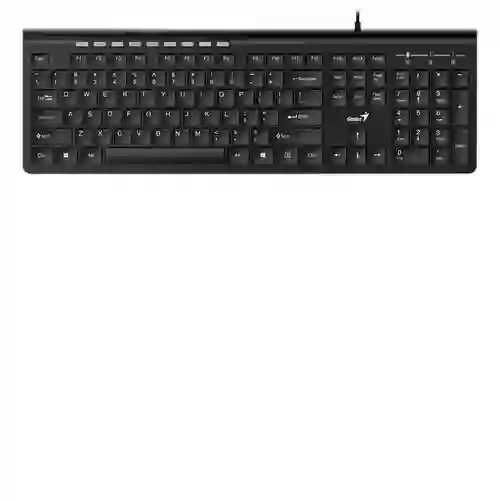 Teclado Genius Slimstar 230 Qwerty Español Color Negro