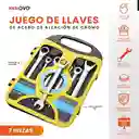 Juego De Llaves Mixtas Rachet Estuche 7 Pz Chrome Vanadium