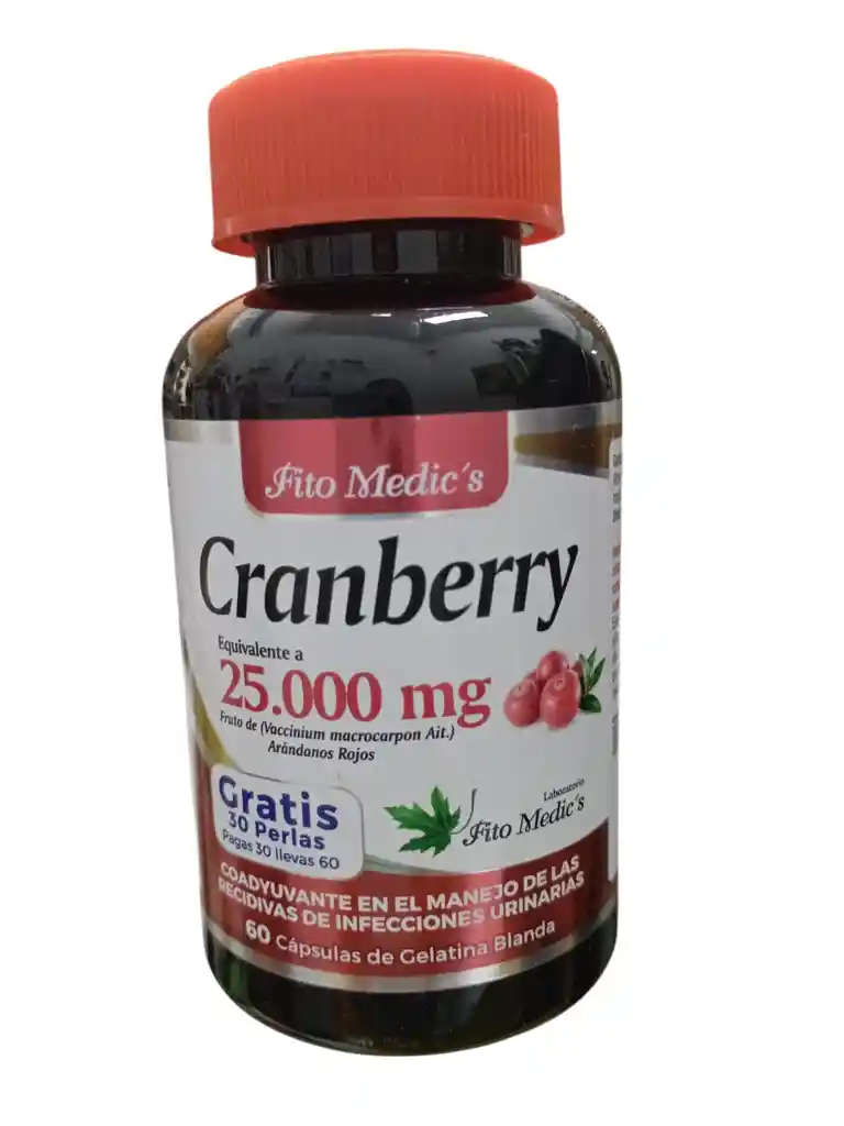 Cranberry Fito 25.000 Mg X 60 Capsulas