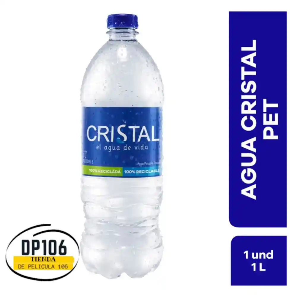 Agua Cristal Botella 1 Litro