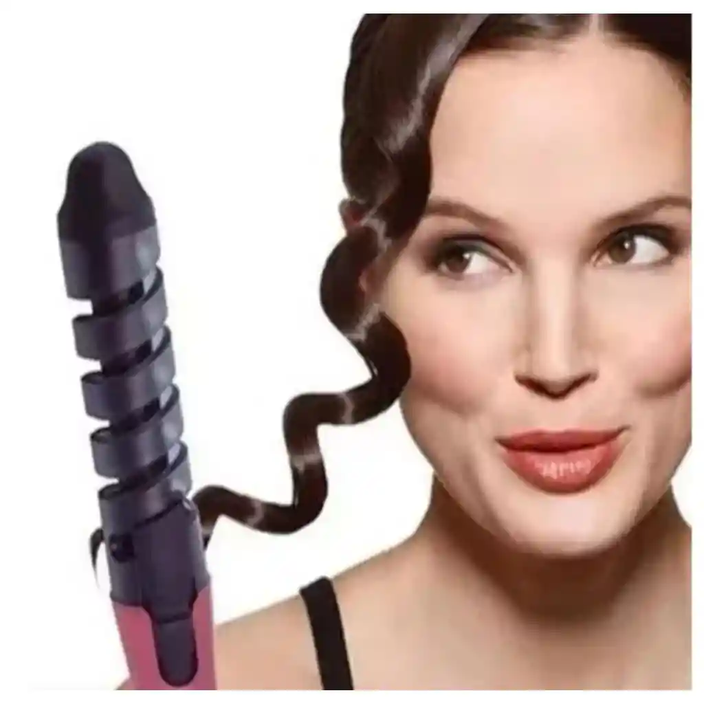 Rizador De Cabello Con Guía Espiral Rizos Definidos En Minutos