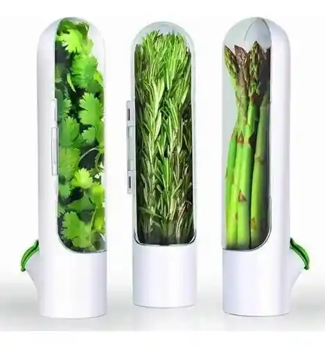 Recipiente Conservador De Verduras En La Nevera Hermético 01