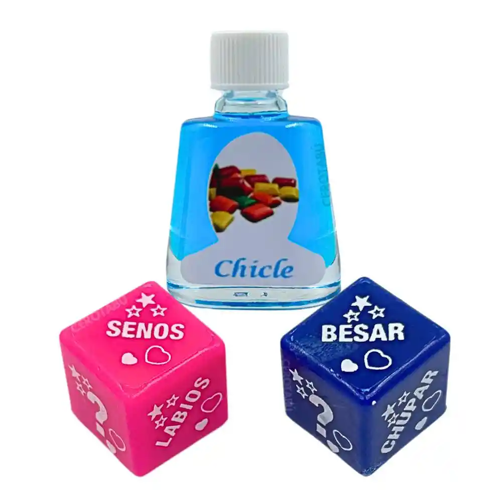 Aceite Comestible Para Sexo Oral + Dados Eróticos Poses X2