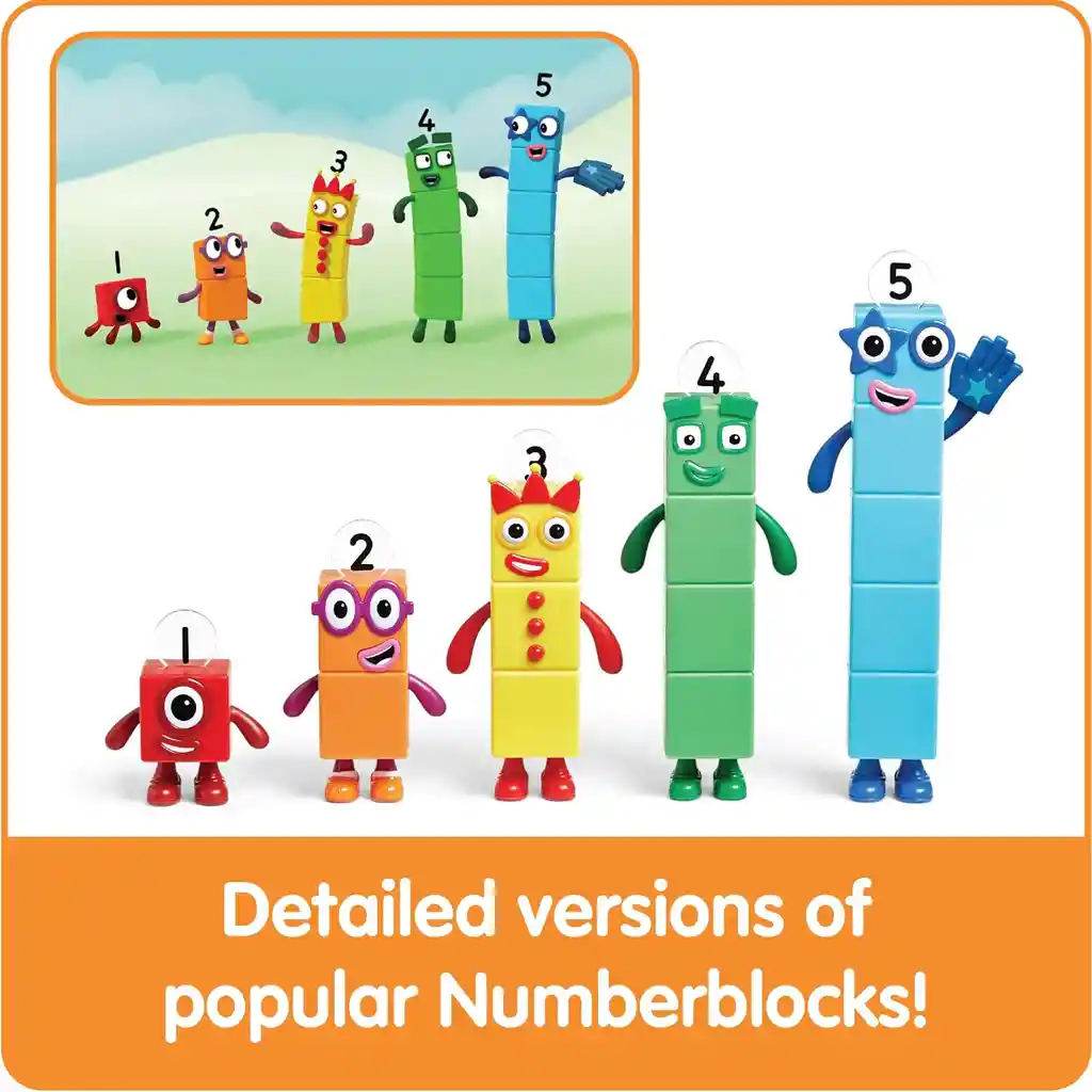 Juego Set Figuras Didácticas Numberblocks 1 A 5 Para Niños