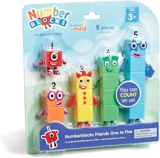 Juego Set Figuras Didácticas Numberblocks 1 A 5 Para Niños