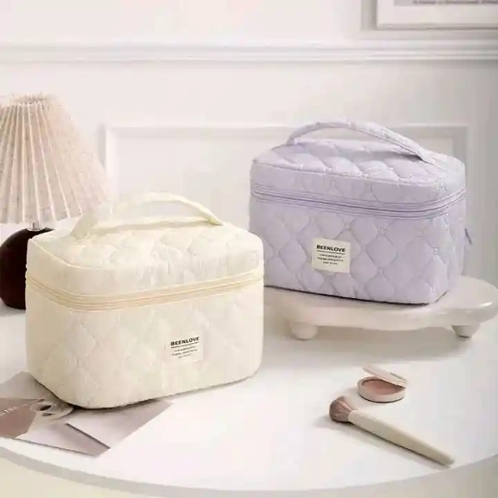 Cosmetiquera Cuadrada Maquillaje Aseo Estuche Viaje Neceser Suave