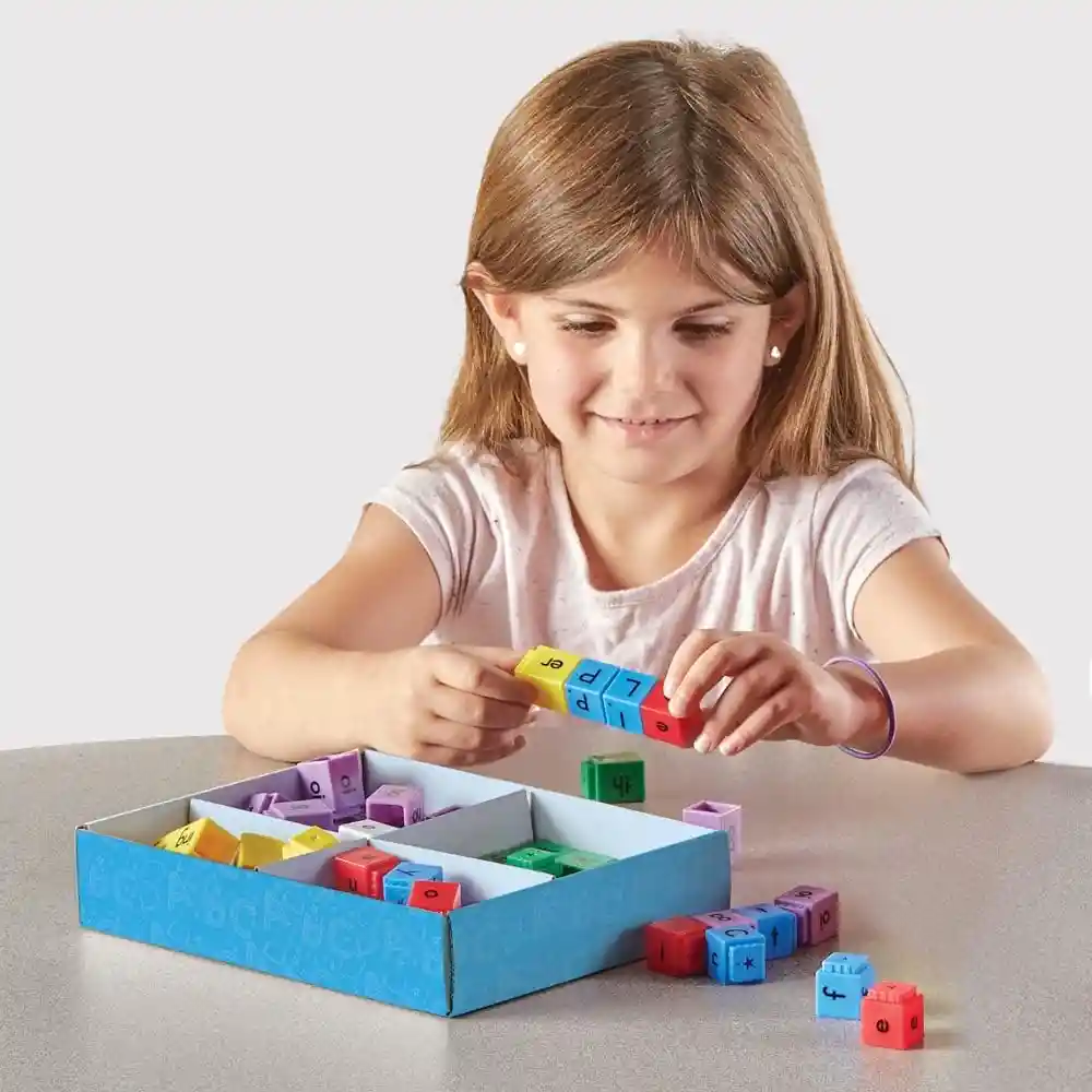 Juego Set Didáctico De Bloques Prefijos Y Sufijos Para Niños