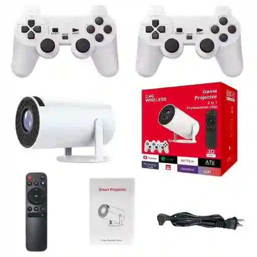 Proyector Inteligente Video Beam Con Consolas De Videojuegos Retro Ultra Hd 3d