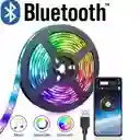 Cinta Led Tira Luces 5 Mts Rgb Multicolor Con Control Deluxe - Bluetooth Con Conexion Usb