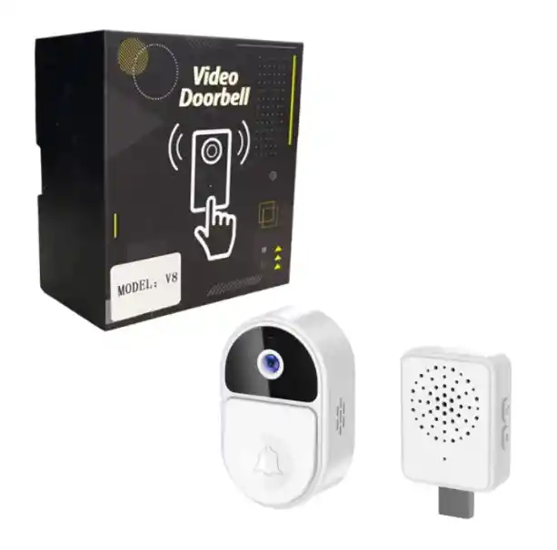 Timbre Con Cámara Mini Video Y Audio Bidireccional