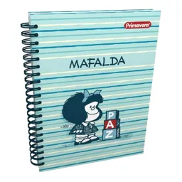 Cuaderno 5 Materias Grande Primavera Arg Femenino Cuadriculado