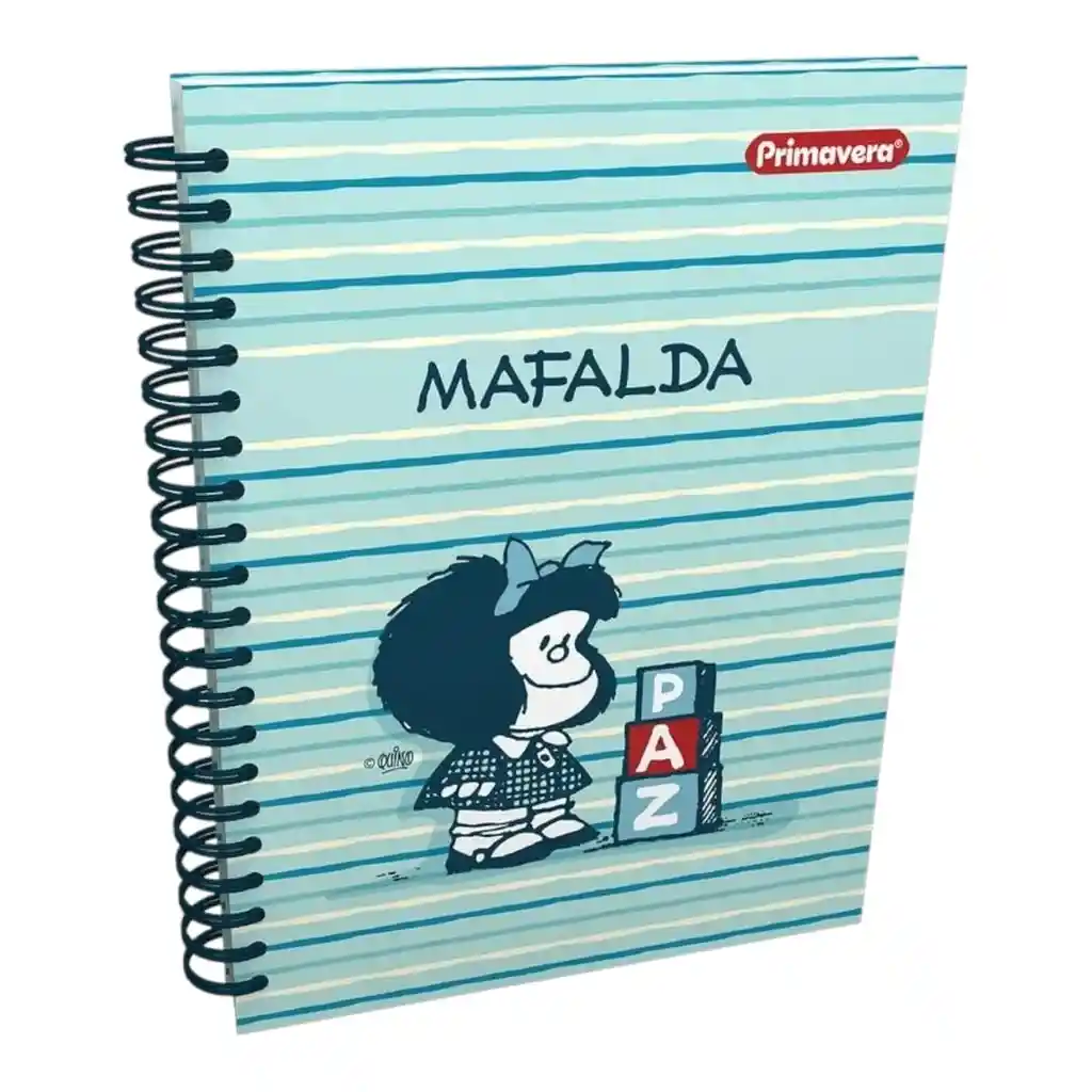 Cuaderno 5 Materias Grande Primavera Arg Femenino Cuadriculado