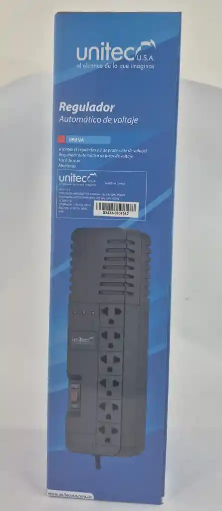 Regulador Automatico De Voltaje Unitec ( 6toma)