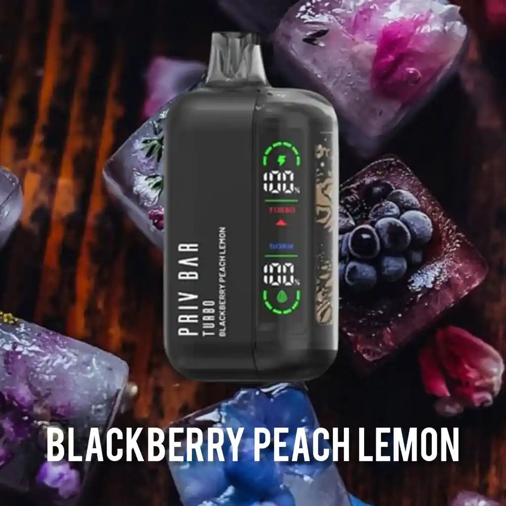 Vape Priv Bar 15000 Puffs Blackberry Peach Lemon